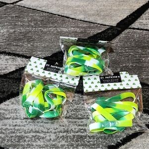 ST. PATRICKS 36-PIECE OMBRE SILICON BRACELET SHAMROCK IRISH  UNISEX ACCESSORIES